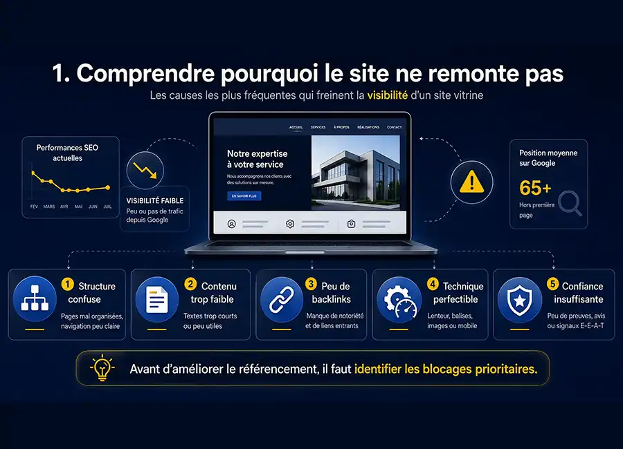 Comprendre pourquoi le site ne remonte pas