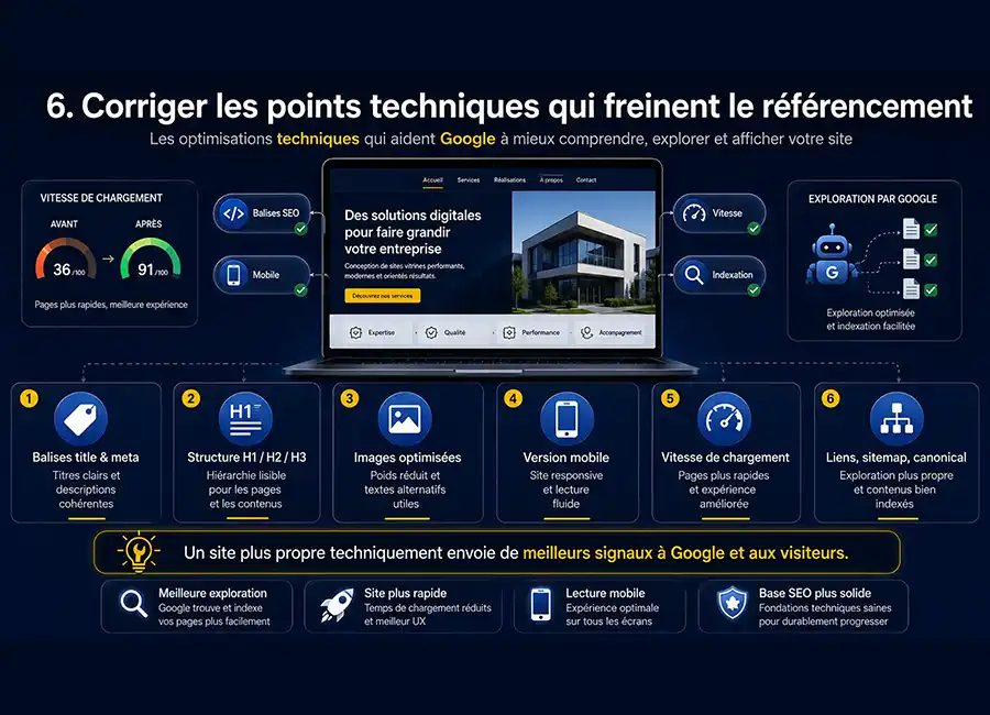 Corriger les points techniques