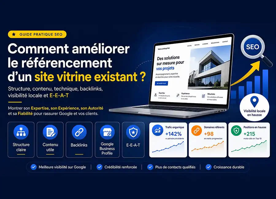 Guide SEO pour améliorer le référencement d’un site vitrine existant