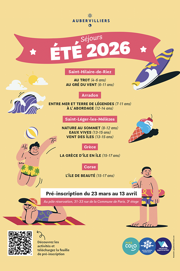 Affiche été mairie d'Aubervilliers