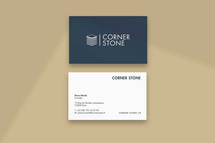 Carte de visite Corner Stone Paris