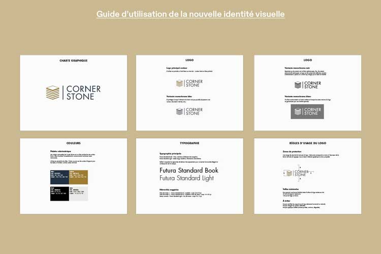 Charte graphique Corner Stone Paris
