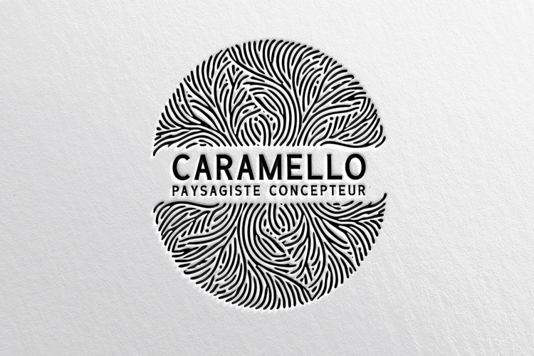 Conception de logo pour Caremello Paysagiste - Graphiste Paris - Mathieu Orenge