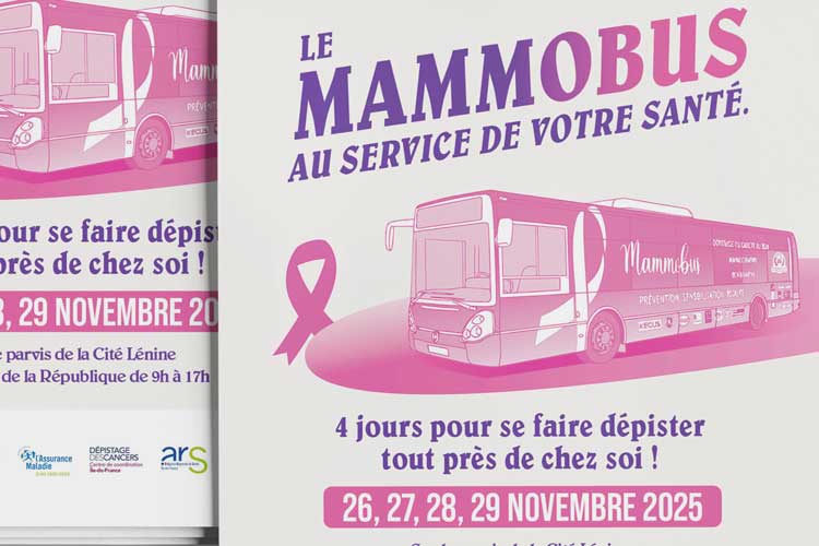 Flyer Mammobus - Graphiste Paris - Mathieu Orenge