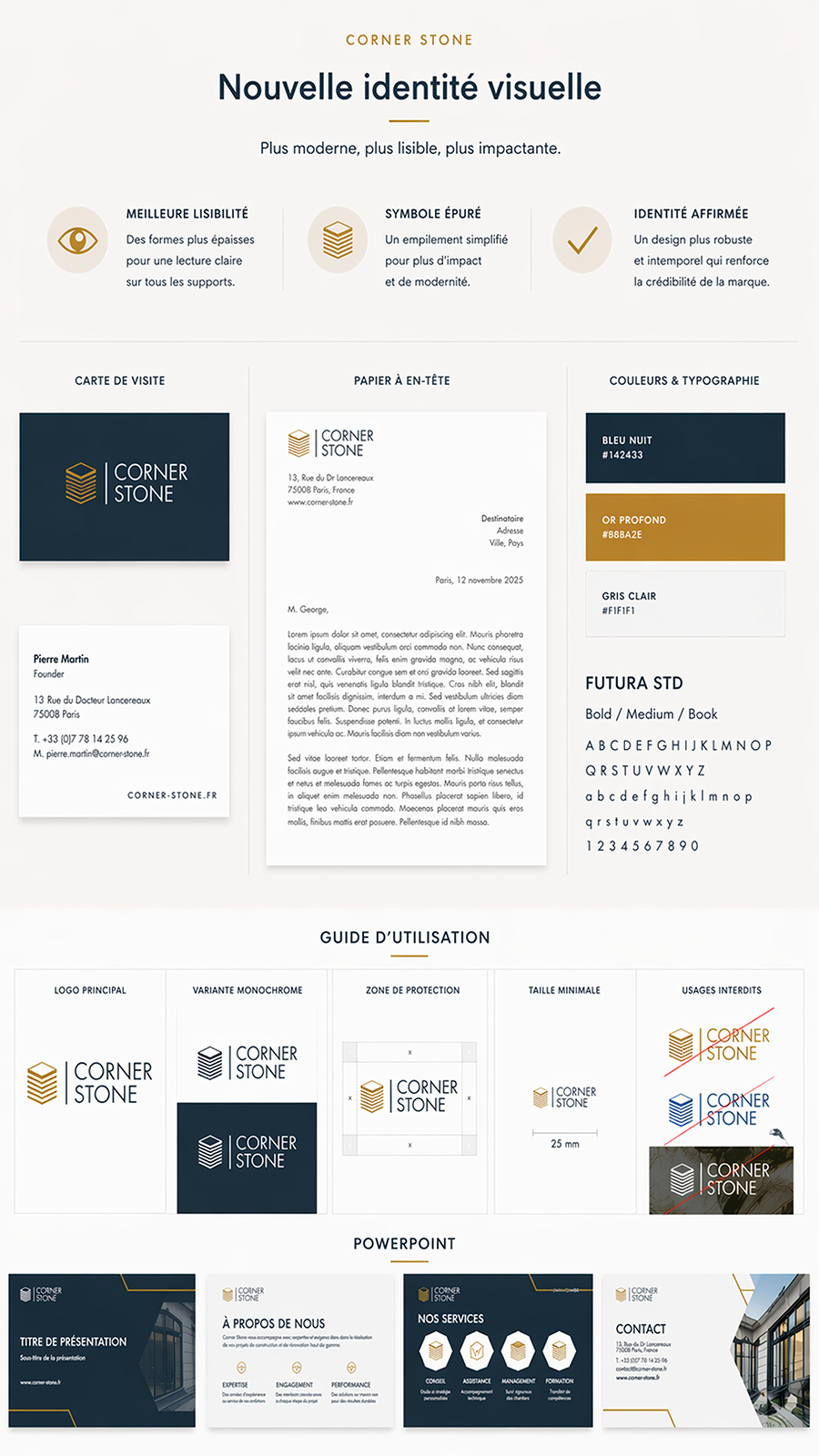 Modernisation de la charte graphique