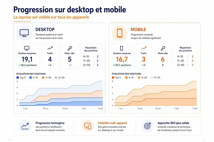 Progression desktop et mobile Urban RP