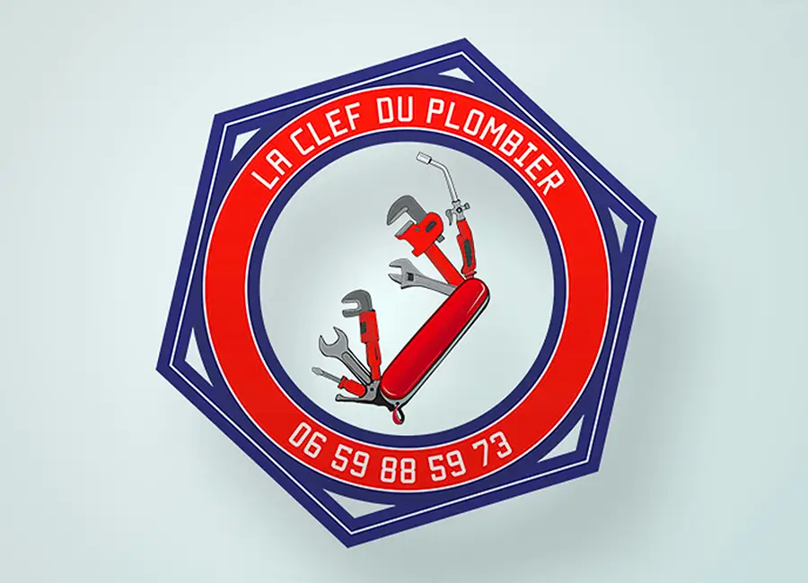 Création d'un logo pour La Clef du Plombier