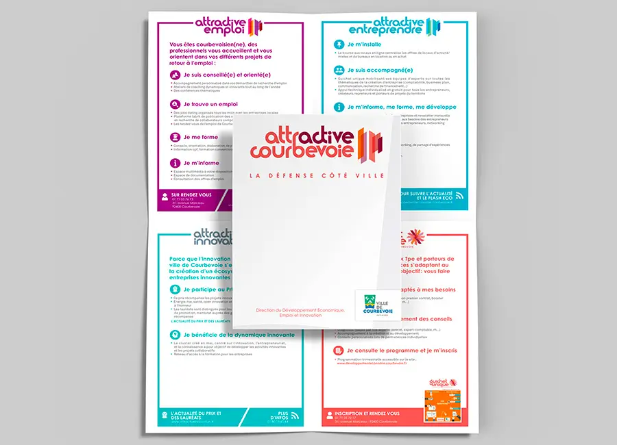 Création d'un dépliant – Mairie de Courbevoie