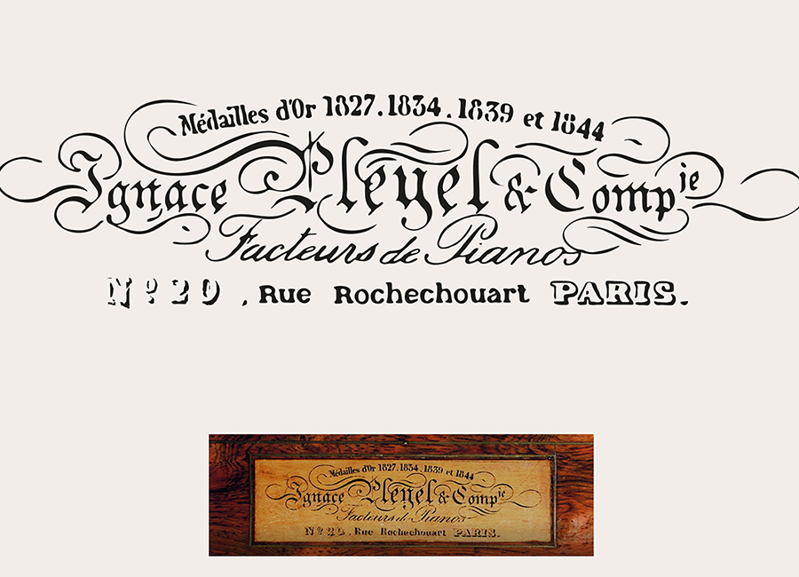 Signature piano vectorisé Paris