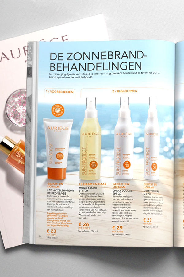 Catalogue cosmétique Auriège