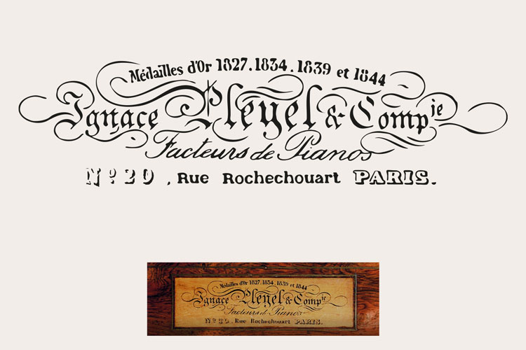 Signature piano vectorisé Paris